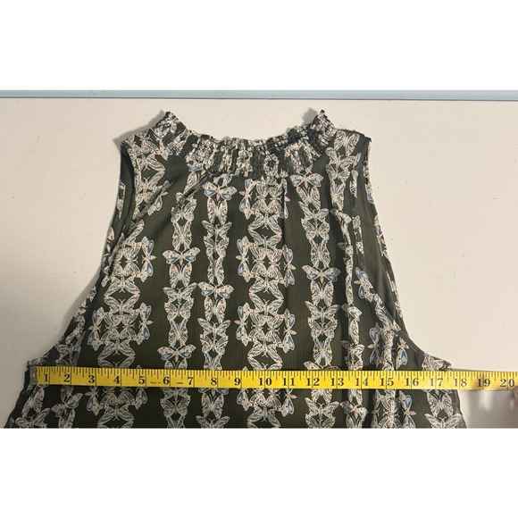 Sonoma Womens L Top Butterflies Casual Interview Office Wear Going Out Chiffon - Picture 6 of 7